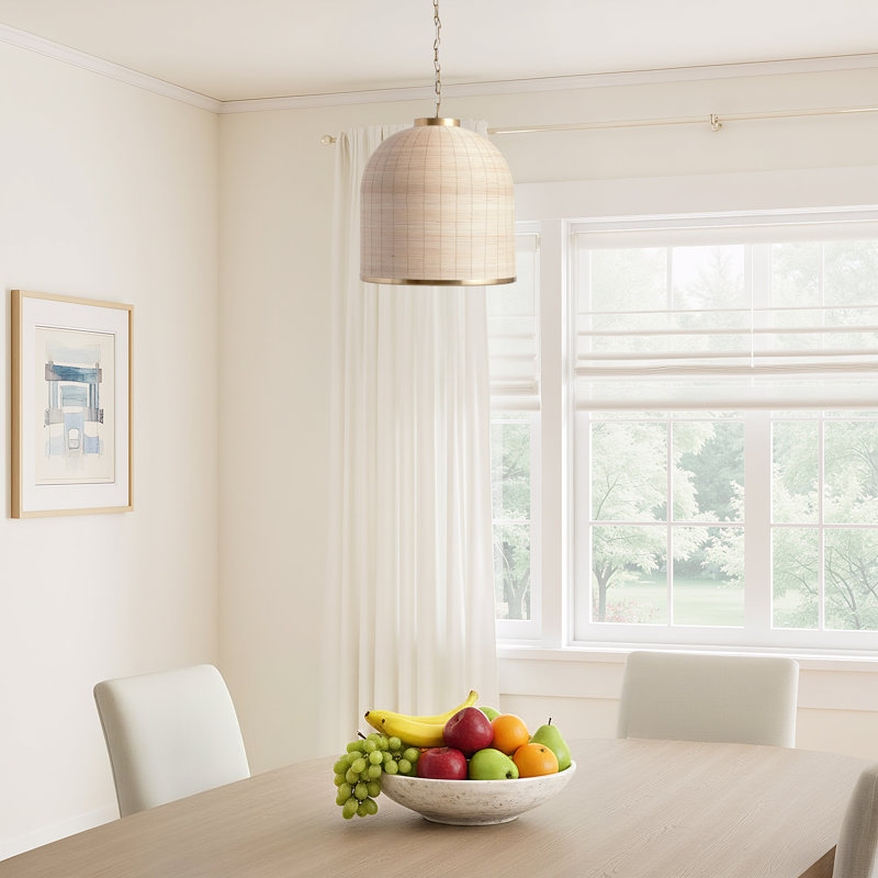 Keya 1 - Light Brass Dome Pendant