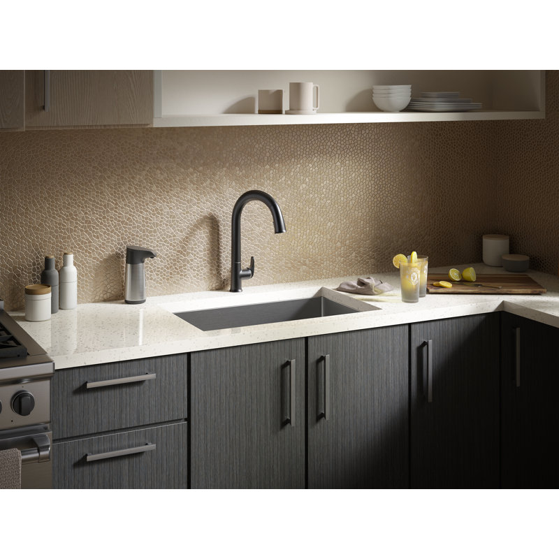 Sensate Pull-Down Touchless Single Handle Kitchen Faucet, Matte Black