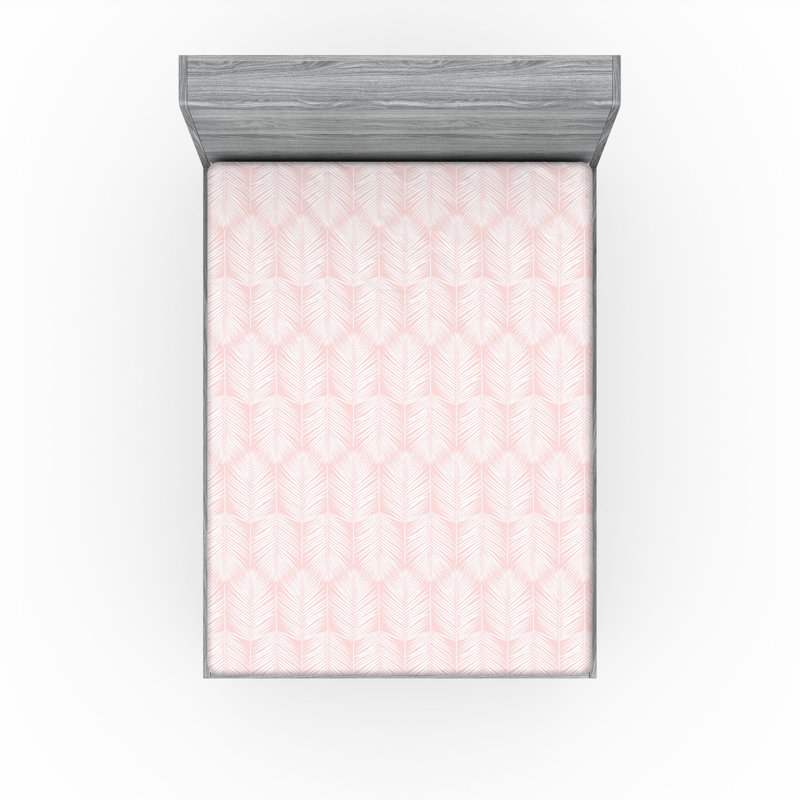 Drap-housse , Rose et blanc, Drap-housse de taille double
