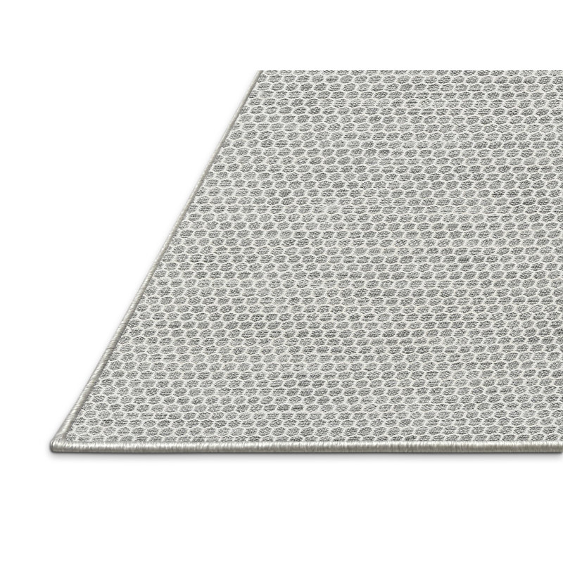 Tapis zone gris clair contemporaine, Rectangle 5 pi x 7 pi