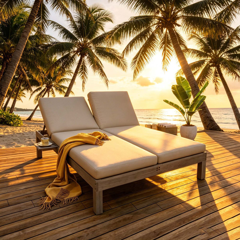 Chaise longue double, Gris