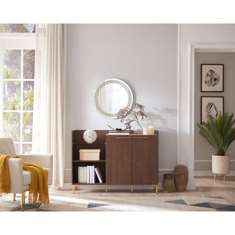 Console Lightfoot 47,72 po, Dessus noyer / base noyer