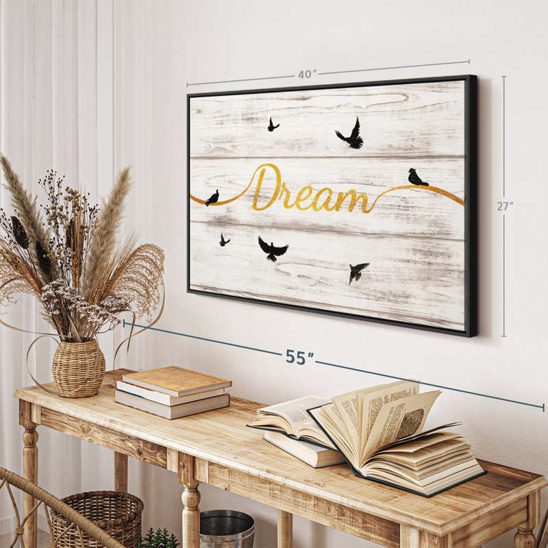 «Dream Typographie V, art mural», H 27 po x l 40 po