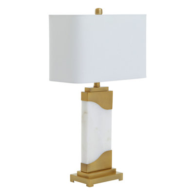 Ahriel 70Cm White/Golden Table Lamp
