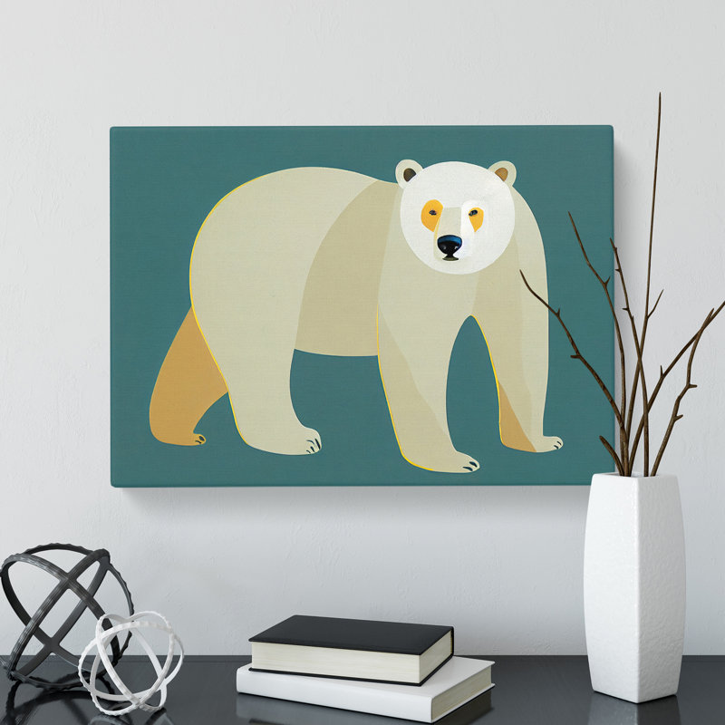 A Marvellous Polar Bear - Wrapped Canvas, 35cm H x 50cm W x 3cm D