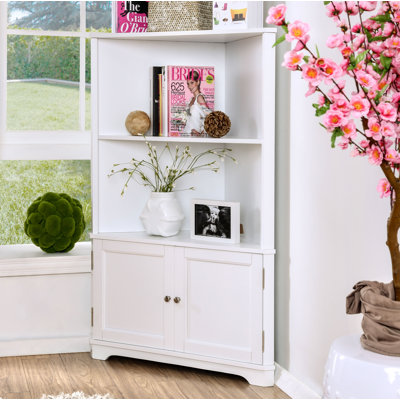 Aryana 127cm H x 81cm W Corner Bookcase
