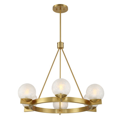 Darien 6-Light Chandelier in Brass