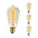 40 Watt Dimmable Amber ST18 Nostalgic Hairpin Incandescent Light Bulbs with Medium (E26) Base