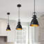 Luminaire suspendu industriel noir 3 lumières à 3 lumières pour lavabo, bar et salle à manger 6,5 po-117431485
