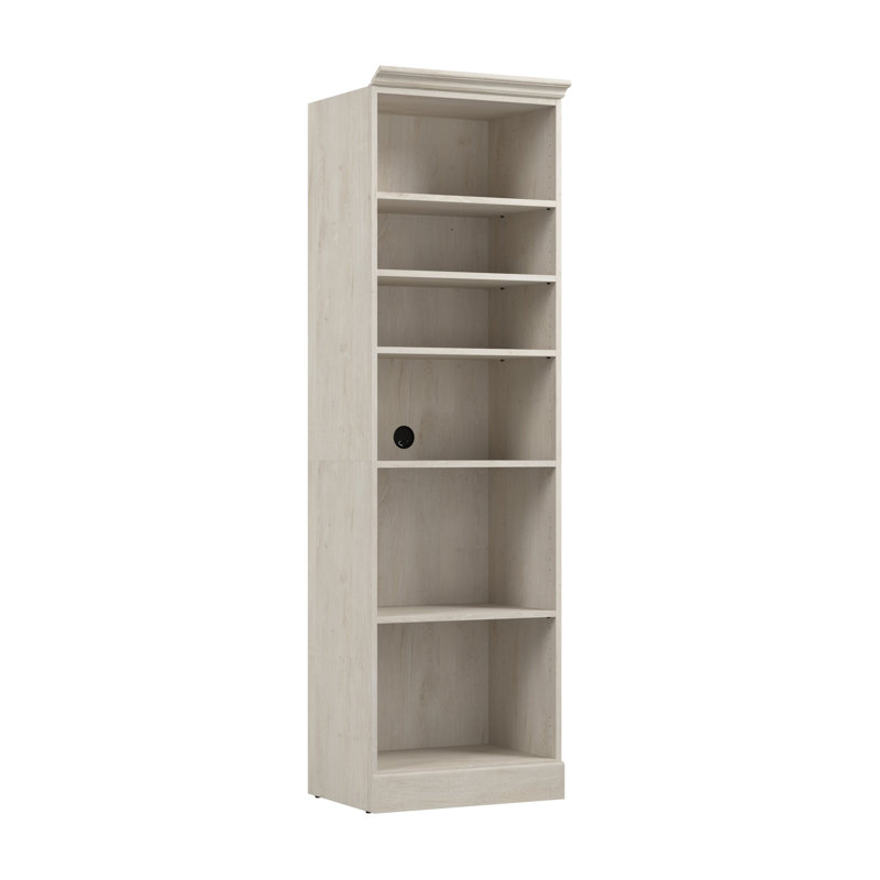 Système d'organisation H 85 po x l 25 po Alvaretta, Chêne blanc lin