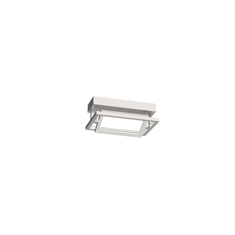 Elevated Mondrian 33W LED Brushed Nickel Semi-Flush Mount