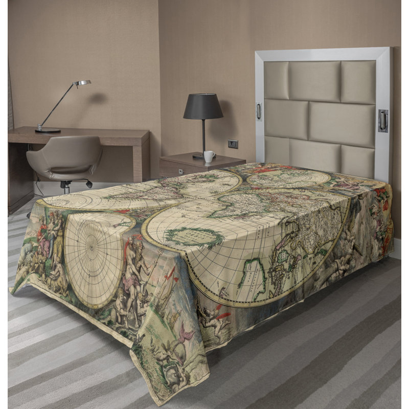 Microfiber No Pattern And Not Solid Color Flat Sheet, Twin Flat Sheet