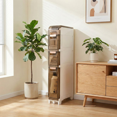 Plastic / Acrylic Freestanding Bathroom Cabinet