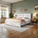 Oceant Farmhouse Bed Frame with 49.2" Barn Door Headboard