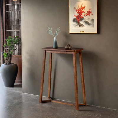 Solid Elm Wood Console Table