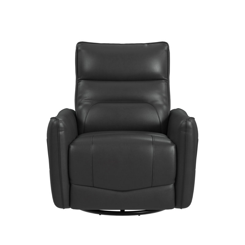  Fauteuil inclinable Rodger P1 avec fauteuil oscillant et pivotant en gris Del Mar, Cuir gris