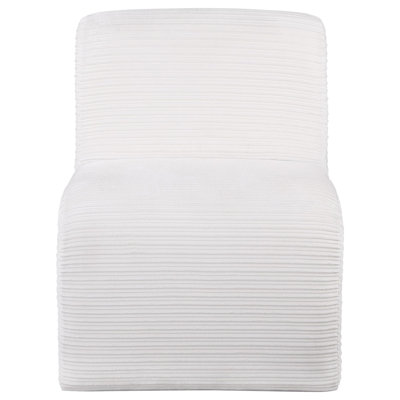 Portuondo Upholstered Curved Armless Accent Chair 