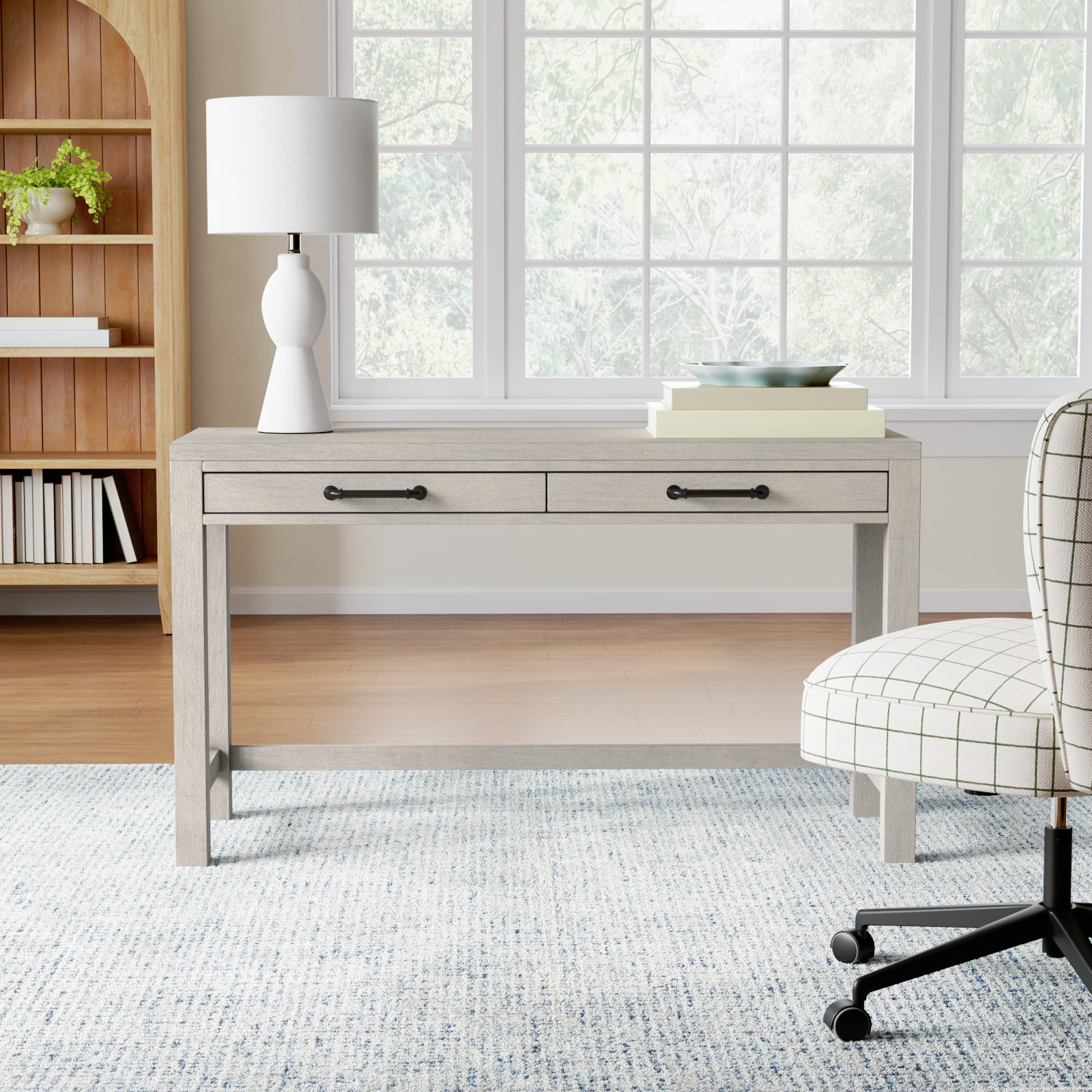 Tyson Desk, Stone Path White