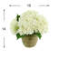 Hydrangeas Arranged in Straw Grass Pot