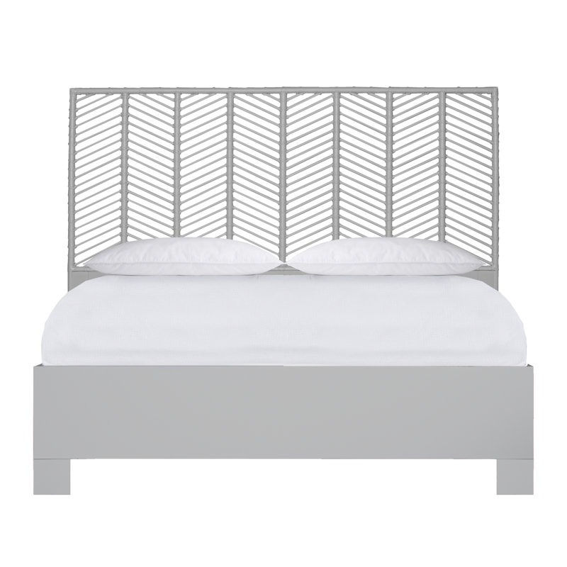 Liam Collection Bed, Light Gray, King
