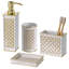 Ensemble d'accessoires de salle de bain Diamond Lattice, 4 pièces