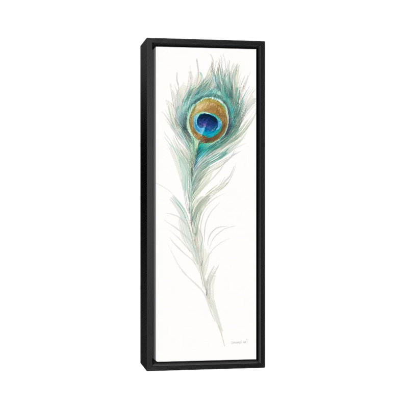 Art sur toile Jaipur, H 36 po x l 12 po x P 1,5 po, Toile avec cadre noir