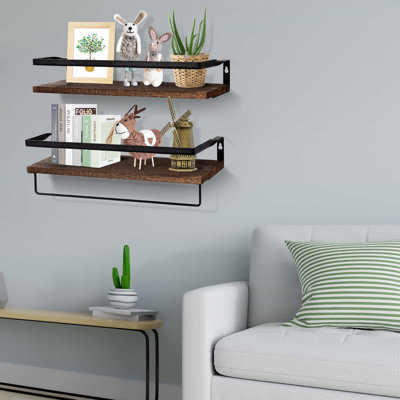 Ensemble de 2 tablettes murales flottantes