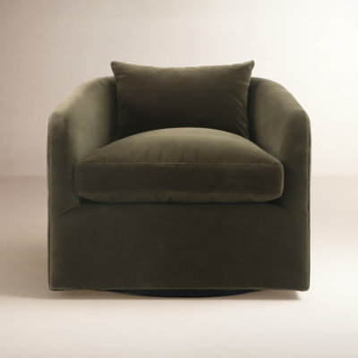 Windridge Upholstered Swivel Barrel Chair