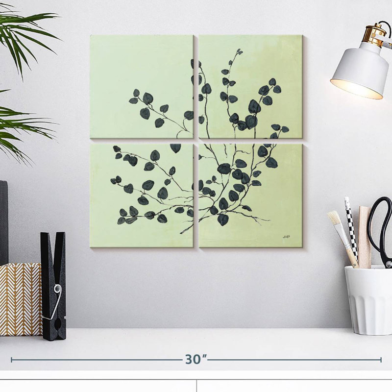 Harnek Botanical Study II Sage, 18" H x 18" W