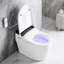 Toilette allongée intelligente avec bidet, options de chasse automatique, siège chauffant - fonction de mise à niveau de salle de bain