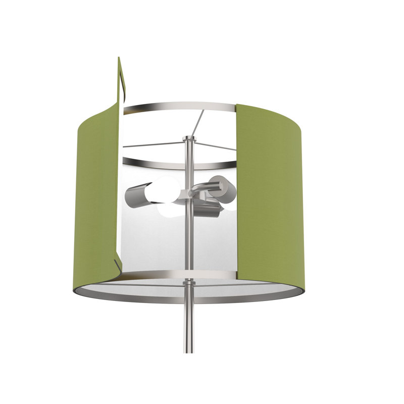 Abat-jour tambour en plastique / coton Drum, Vert