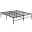 Structure de lit en métal très grand de 16 po Mclea, base de lit plateforme haute de 16 po, sommier à lattes en acier robuste, aucun sommier requis, rangement supplémentaire sous le lit, support silencieux, assemblage facile-404593662-487427519