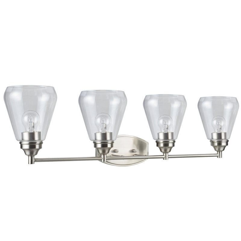 Wyble 4 - Light Dimmable Vanity Light, Satin Nickel