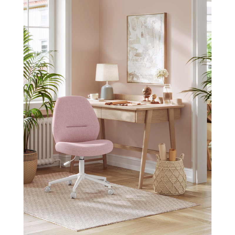 Sabrian Cotton Blend Office Chair, Pink