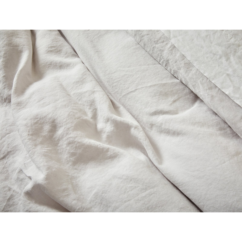 Organic Relaxed Linen Standard Duvet Cover, King/Cal King Duvet Cover, Fog