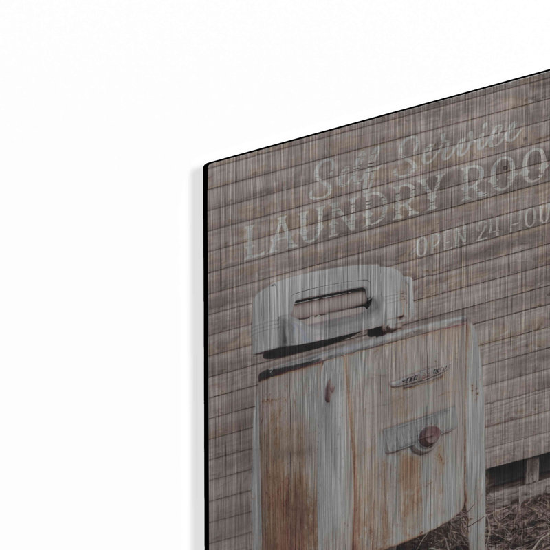«Laundry Room» par Lori Deiter, art mural en métal, H 16 po x l 12 po