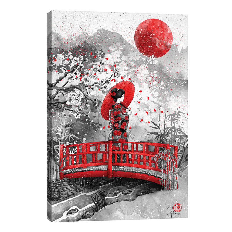 Higasa by Marine Loup - Wrapped Canvas Painting, 101.6 cm H x 66.04 cm W x 3.175 cm D