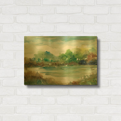 'Tree Line 2' By JD Gold Metal Wall Art, 24" x 16"
