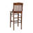 Prompton School House Back Wood Restaurant Dining Barstool with Footrest-2291387