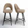 Etna Swivel Upholstered Counter Stool with Metal Frame