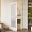 Frosted Glass 1-Lite Solid Wood Slab Door Without Frame and Hardware Kit-105351851