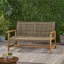 Causeuse en bois et osier Hampton-1019554961