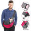 Harnais porte-chien avec poche de rangement rose rouge L