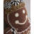 Gingerbread Girl Shaped Throw Pillow