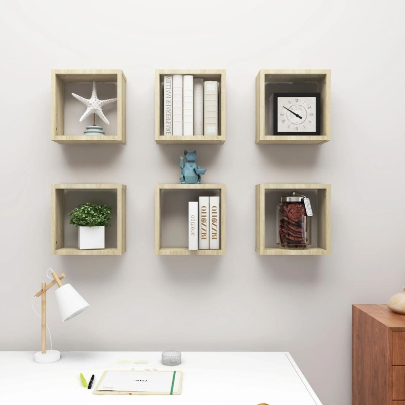 Glendine 6 Piece Square Cube Shelf