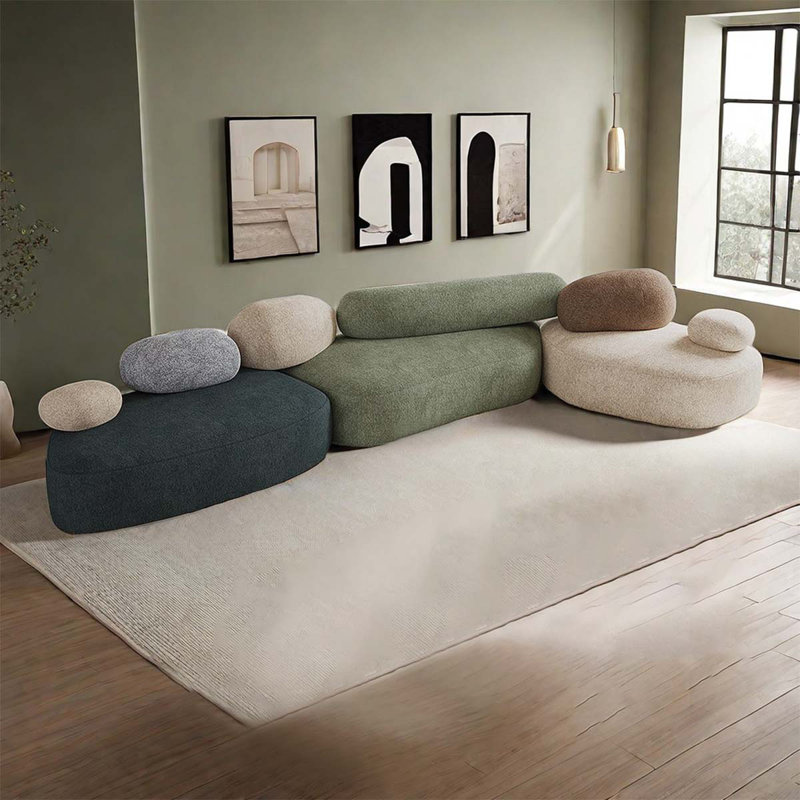 Ensemble de salon en tissu Cobblestone