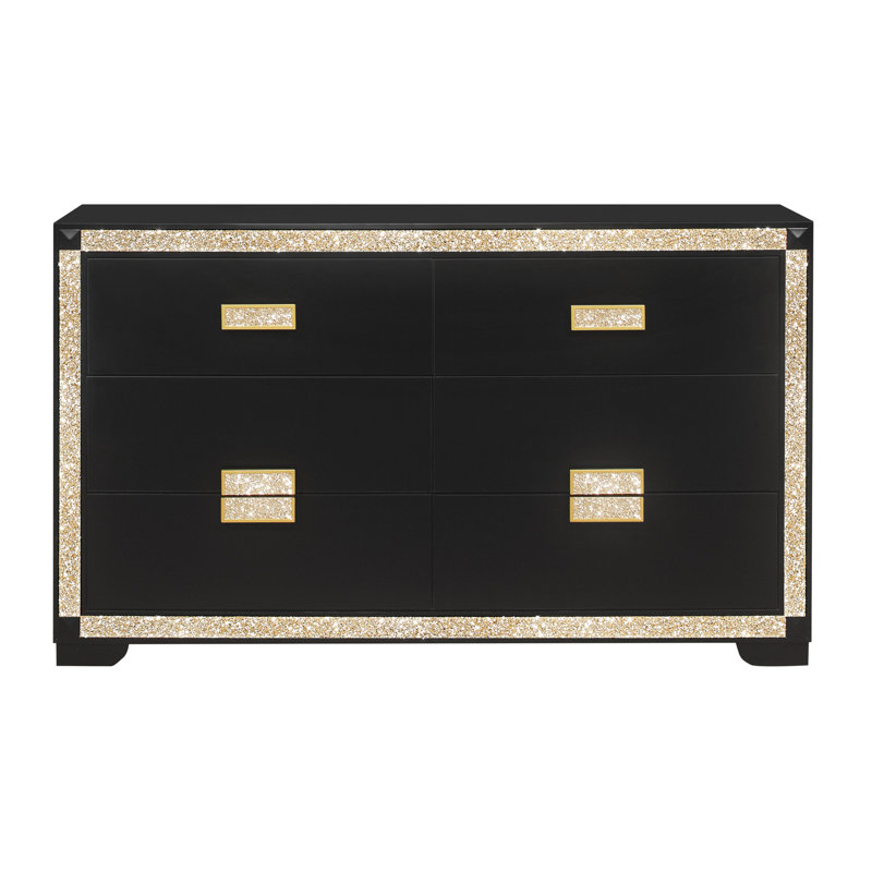 DRESSER ANIMÉ NOIR / DORÉ