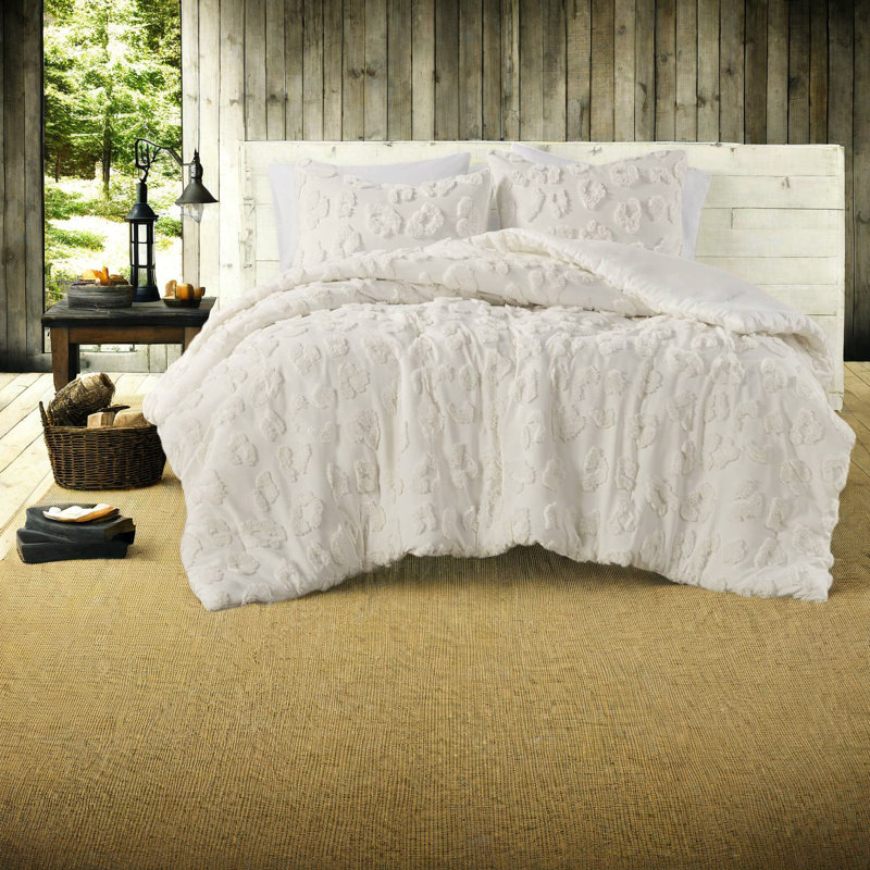 Ensembles de literie luxueux en polyester, motif texturé chenille pour le confort de la maison