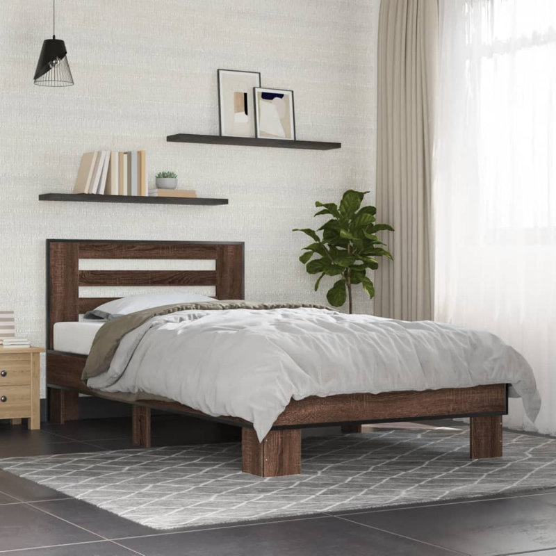 Olgun Bed, Small Single (2'6), Sonoma Oak