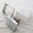 Premium brushed nickel shower system with rainfall showerhead and handheld sprayer combo
